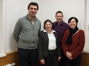 Hakan Caliskan, Roswitha Blind, Matthias Tröndle, Karin Gürtler (v.l.n.r.)